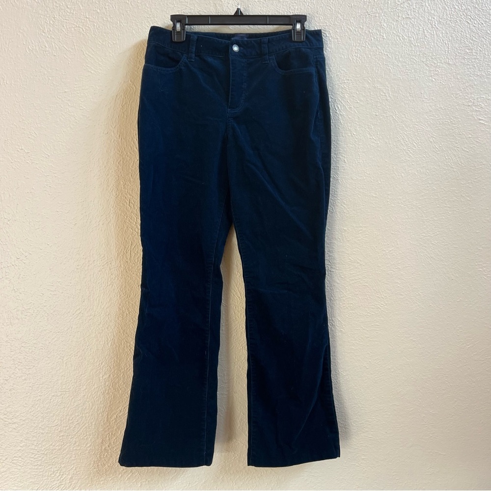Talbots blue corduroy curvy jean style pants